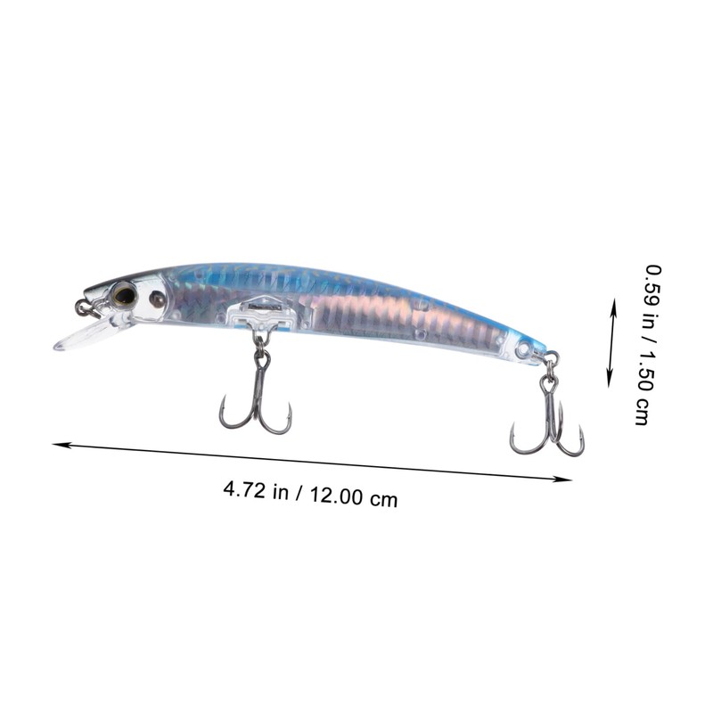 KOMBIUDA Bionic Simulation Fishing Bait Lifelike Minnow Lure Dazzling Reflection