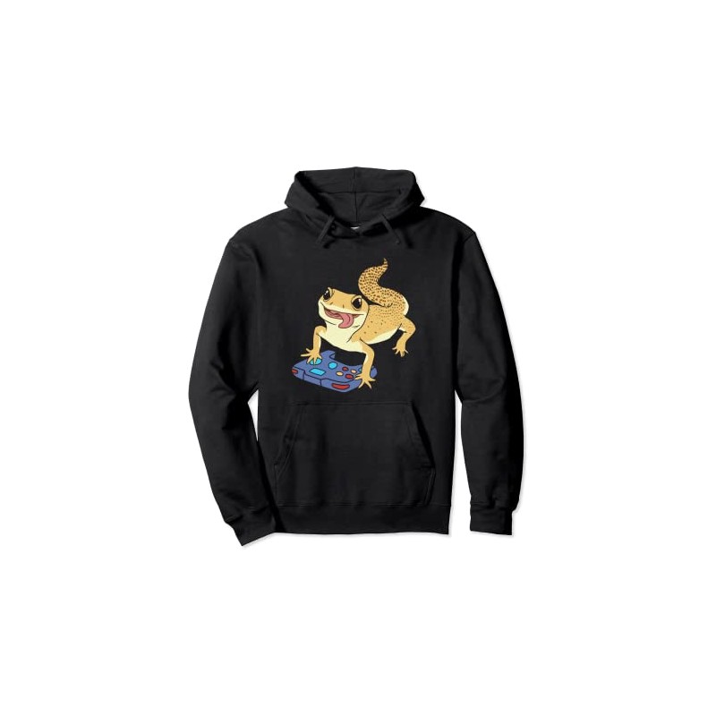 Leopard Gecko Owner Video Game Gamer Gaming Reptile Pullover Hoodie