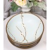 Set Of 4 Japanese Soushun Sakura Cherry Blossoms Porcelain Salad