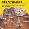 Heavy Duty 100PCS Zinc Self-Drilling Drywall Anchors, 50 Heavy Duty
