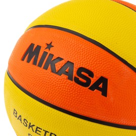 MIKASA B3JMR-YO Basketball No. 3 (Juniors and Kids) Rubber Yellow/Orange