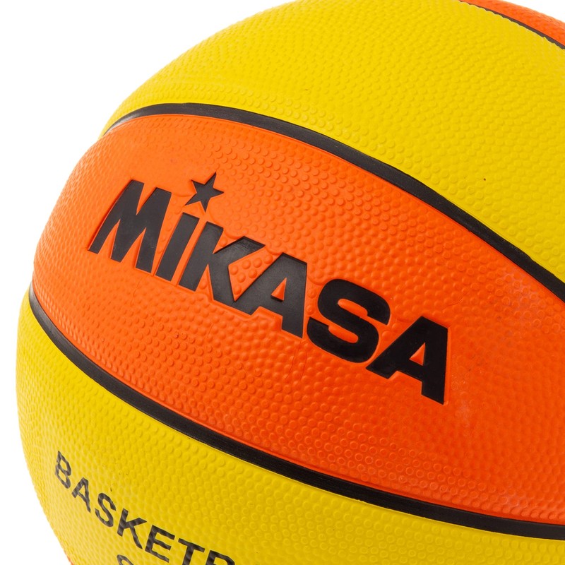 MIKASA B3JMR-YO Basketball No. 3 (Juniors and Kids) Rubber Yellow/Orange
