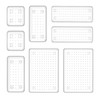 YHSKJCD 8 Pcs Clear Plastic Drawer Organiser Trays Desk Versatile