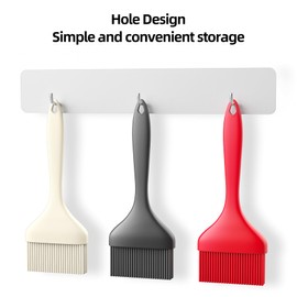 Large Silicone Basting Pastry Brush - 3.54inch Extra Wide Silicone Basting Brush for Grilling,Heat Resistant Brushes Spread Oil Butter Sauce for Cooking Baking BBQ,Dishwasher Safe,Set of 3