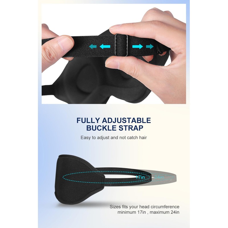 Innovative and Elegant 3D Night Mask, Soothing and Soft, for