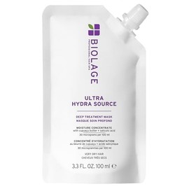 Biolage Ultra Hydra Source Deep Treatment Mask - Intense Hydration, For Very Dry, Coarse Hair, Infused with Micro-dosed with Cupuaçu Butter & Salicylic Acid, Vegan & Paraben-Free, Packaging may vary