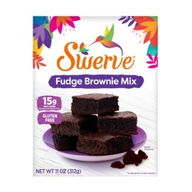 Swerve Fudge Brownie Baking Mix 11oz Pouch, 1-Pack