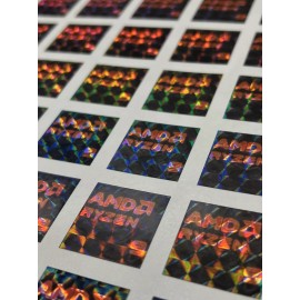 AMD 1x Prismatic AMD Ryzen 9 Desktop / Laptop sticker label (NEW)