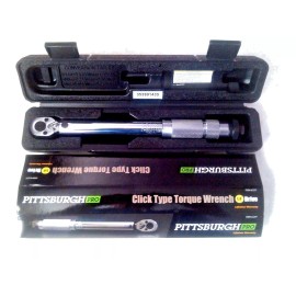 Pittsburgh Professional 1/4"  Torque Wrench Snap Socket Drive Click Type Ratcheting