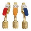 6PCS Refrigerant Angled Compact Ball Valve Fit for R410A R134A