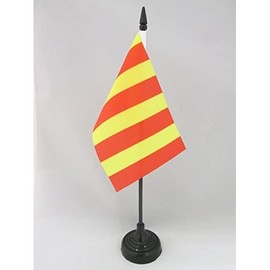 Table Flag Red and Yellow Referee 15 x 10 cm Motorsport Racing Line Red and Yellow Table Flag 10 x 15 cm Flags AZ FLAG