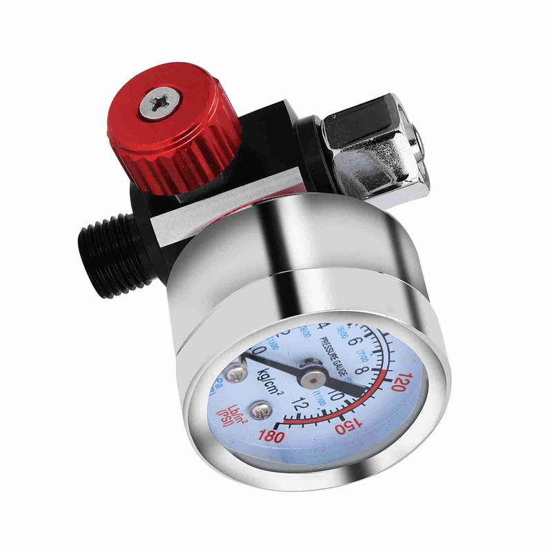 Air Pressure Regulator Gauge Adjustable Spray Gun Instrument Pneumatic Tool