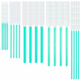 Cleaning Swab Sticks Kit (5 Types, 100 Pack) Multi-Purpose Cleanroom Sponge Stick for Inkjet Printer, Optics Lens,Camera,Arts and Crafts,Automotive Detailing and Electronics(Green)