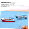 Operitacx 32 Pieces Mediterranean Fishing Boat Desktop Decor Modern Sculptures