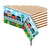 CC HOME 1 Pack Train Plastic Tablecloth 54 x 87