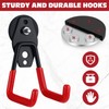 Landhoow 6 Pcs Large Magnetic Hooks Heavy Duty Garage Magnet