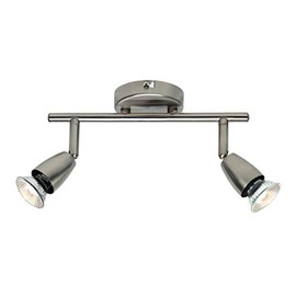 Saxby Amalfi 50W Twin Satin Nickel Decorative Commercial Domestic Adjustable Spotlight