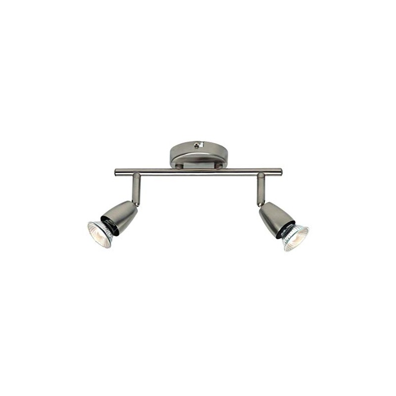 Saxby Amalfi 50W Twin Satin Nickel Decorative Commercial Domestic Adjustable