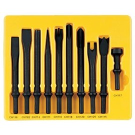 Grey Pneumatic Cs110 10pc Shank Chisel Set
