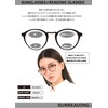 SUNREADING　SR304-1　2.00　Demi　老眼鏡　ブルーライトカット　紫外線カット　UVカット　オシャレ
