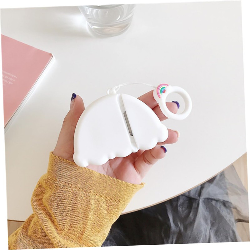 jojofuny 3pcs Cartoon Rainbow Wireless Earphone Cover Protective Case for