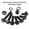 400 Piece M5 Screws Set, Flange Screws Nuts Set, Hex