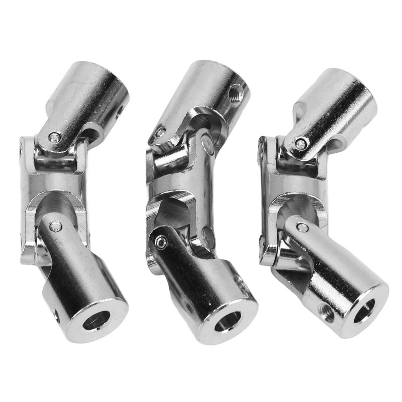 3Pcs 5mm to 5mm Inner Dia Rotatable Universal Steering Shaft
