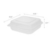 Karat FP-HC99PP-1C 9"x 9" PP Hinged Containers - (Case of