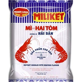 Miliket-Colusa Vietnam Instant Ramen Noodles - Seafood Flavor Hải Sản (Pack of 10)