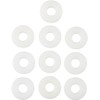 6pcs Nylon White Penny Washers Plastic Fender Repair Washer Mudguard DIN 9021 (M6X18mm)