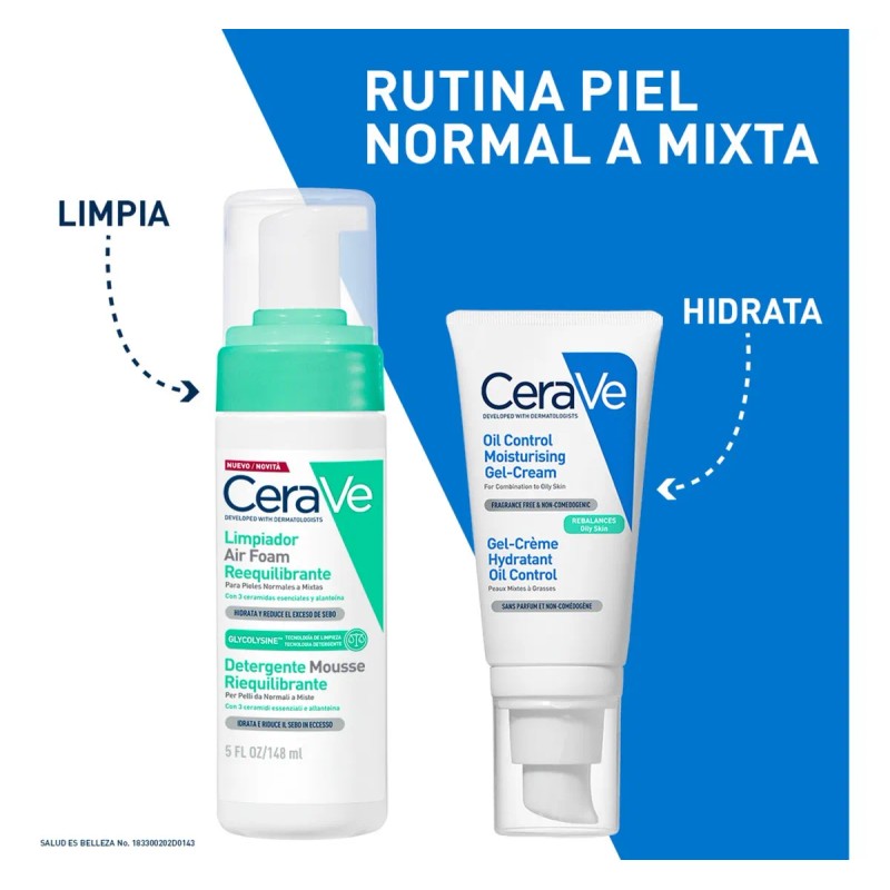 CeraVe Limpiador Air Foam Reequilibrante 148 ml