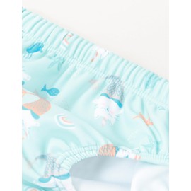 Playshoes UV protection nappy pants, unisex, children's swimming trunks, swimwear, unicorn sea cat, 86/92, Unicorn Sea Cat