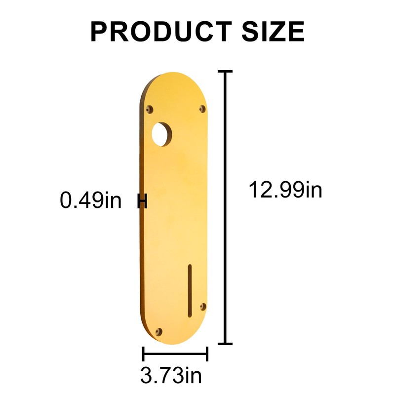 (4 Pack) Zero Clearance Insert Throat Plate Compatible with DeWalt