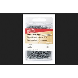 Hillman Soffit & Trim Nails 1-1/4 " Blue Stainless Steel 15 Ga Carded 6 Oz