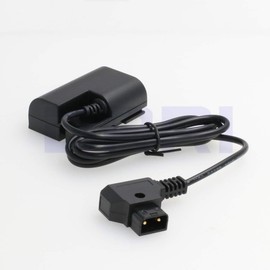 DRRI D-Tap to LP-E6 Dummy Battery Power for SmallHD 501 502 Monitor for Canon 5D Mark II 60D/7D 80D (Straight Cable)