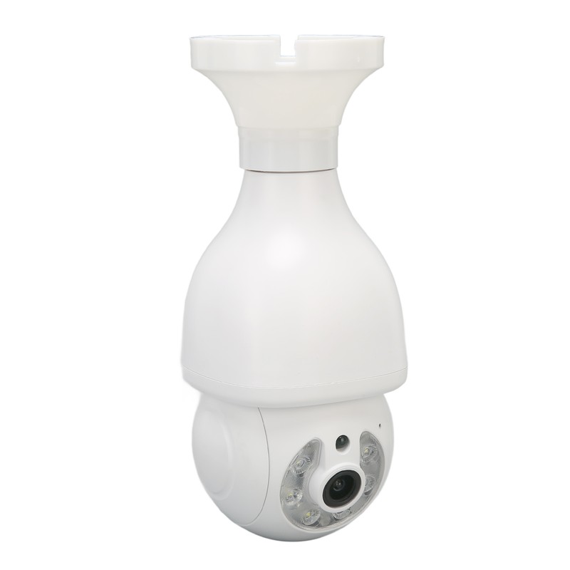 WiFi Security Camera 1080P Night Vision Motion Detection E27 Screw