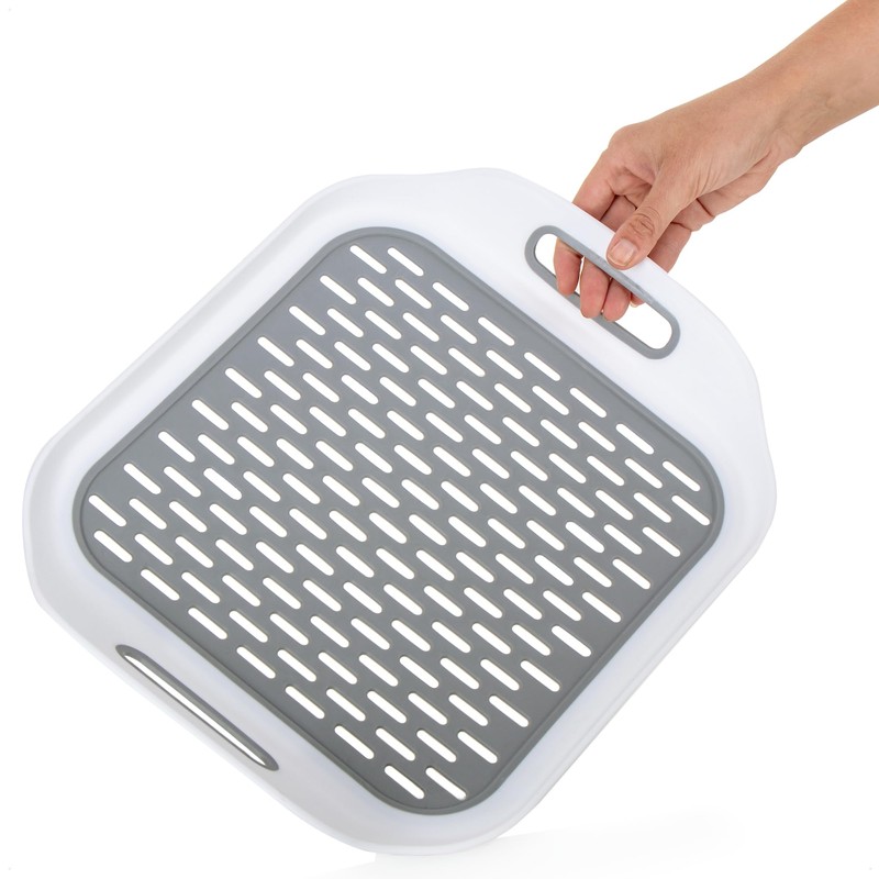 com-four® Sink Insert with Handles, Insert for the Sink, Square