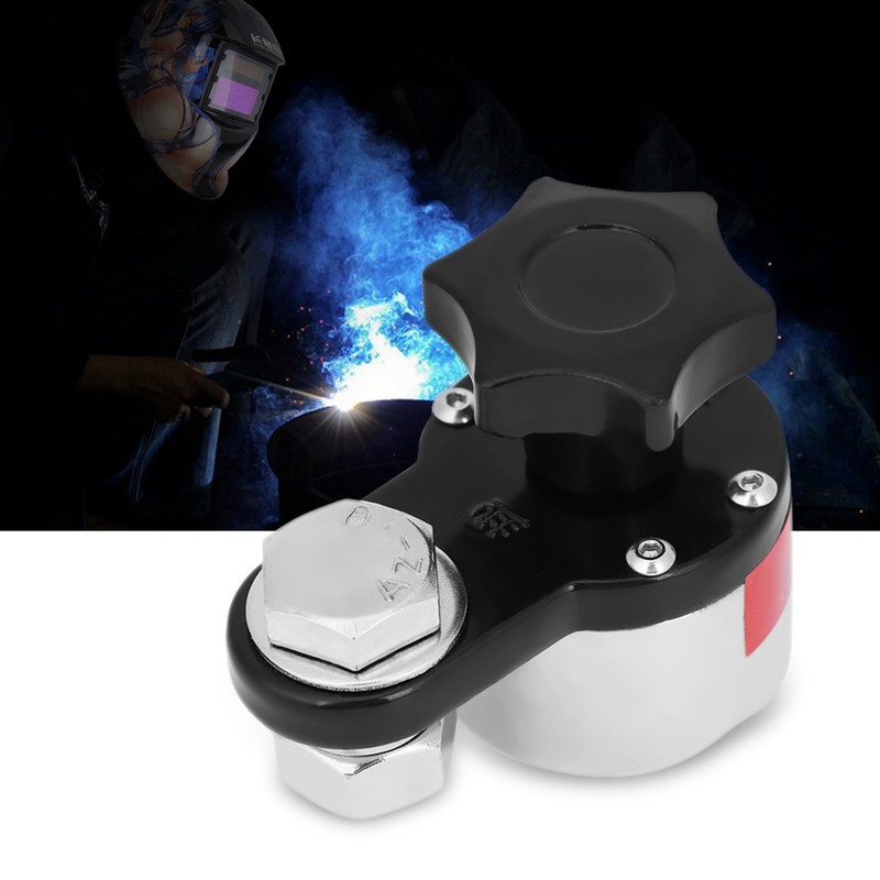 300A Magnetic Welding Ground Clamp Grounding Magnet Connector Industrial Welding