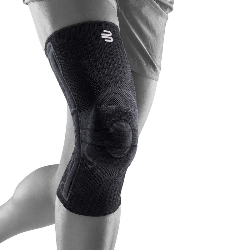 BAUERFEIND Unisex Adult Knee Support, Knee Sports Bandage, All Black,