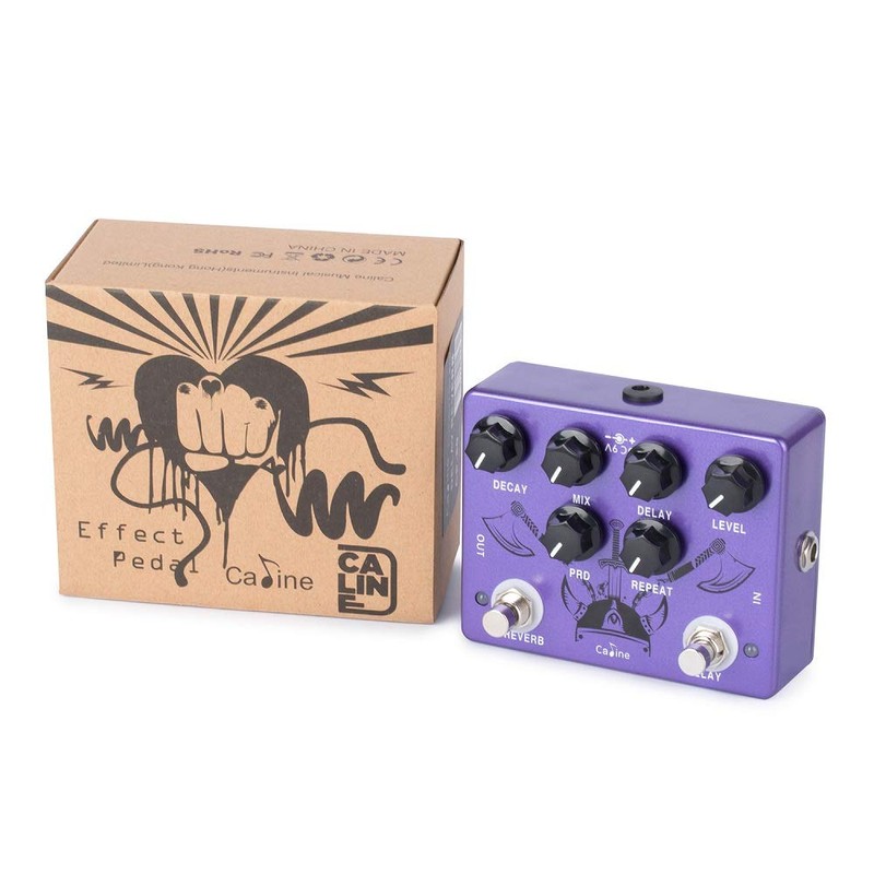 Caline Pedals Reverb Delay Effects Pedal Repeat Preamp Acústica Guitarra