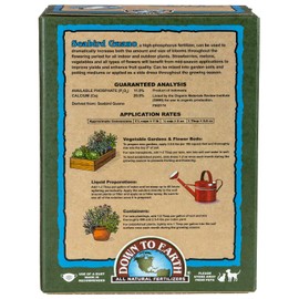 Down to Earth All Natural Seabird Guano Fertilizer Mix 0-11-0, 5 lb