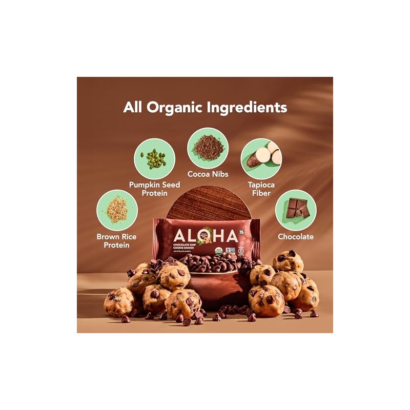 Barra de proteínas ALOHA, vainilla almendra crujiente, 12 unidades (el