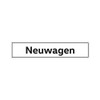 Volkswagen 000071801AR License Plate Number Plate with New Car Lettering