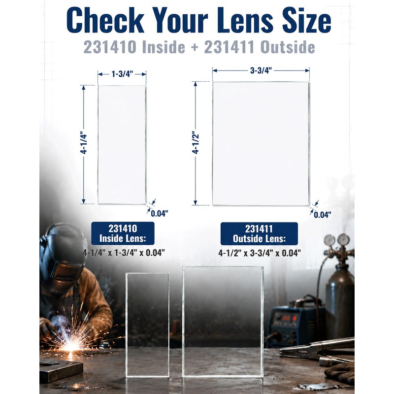 20-Pack 231410 Inside Lens & 231411 Front Cover Lens Replacement