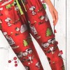 Peanuts Snoopy SZ: S (4-6) Ladies Christmas Sleep Jogger Pants
