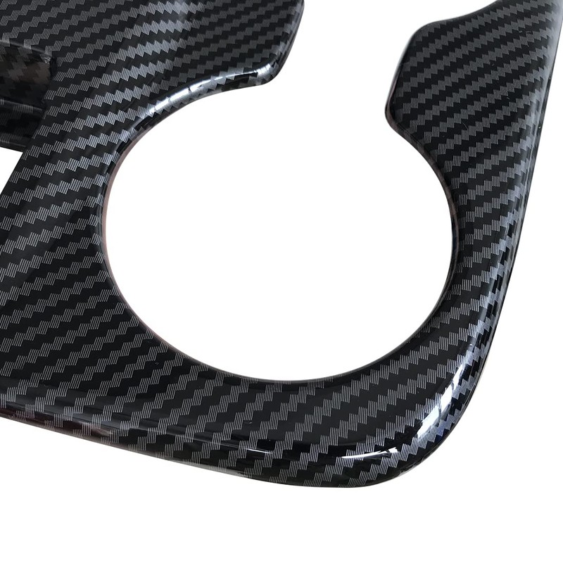 ruihe Carbon Fiber Pattern Car Gear Shift Knob Console Panel