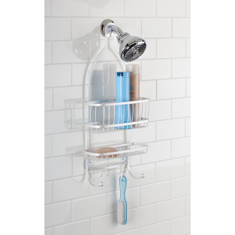 iDesign - 61974 York Metal Wire Hanging Shower Caddy, Extra