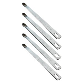 BERYLER 5PCS 1/32 Teaspoon(1/32tsp, 0.16ml, Smidgen) Single Tiny Measuring Spoon, Small Individual Stainless Steel Measure Spoons Only