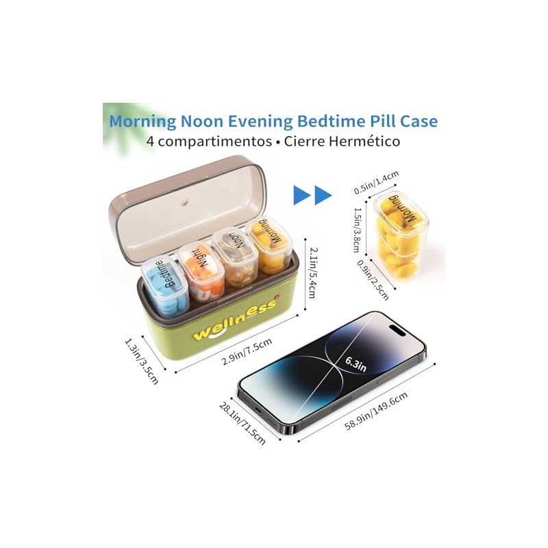 YL TRD Weekly Pill Organizer 1 Time a Day (4cubicle)