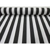 LushFabric Sofia Striped Fabric - 4cm Wide White Stripes for